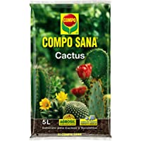 Compo Sana 8 semanas de abono para Todas Las Especies de Cactus y suculentas- Substrato de Cultivo- 5 L- 37x23x5.5 cm